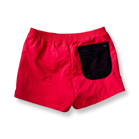 Kappa Boys Swim Trunks Red Colorblock Elastic Waist Lined Mesh Pocket 12 New - Picture 4 of 10